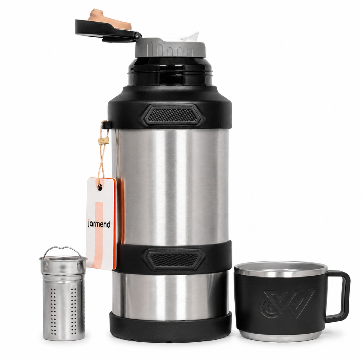 Termos 3.2L Bardaklı ve Çay Süzgeçli Kamp Termosu
