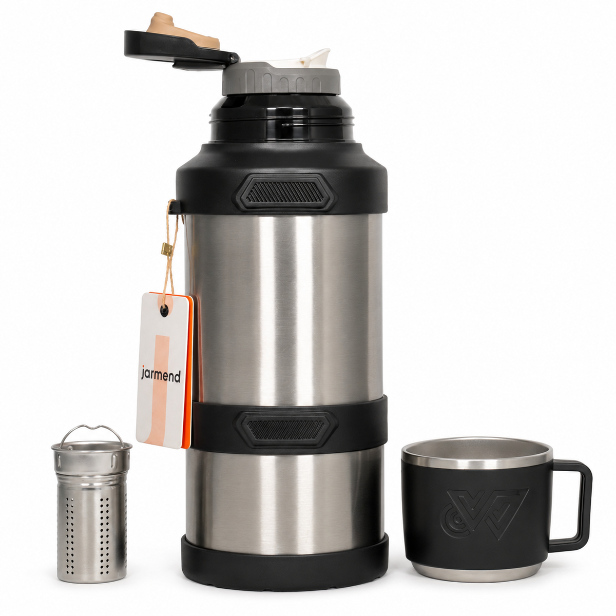 Termos 4L Bardaklı ve Çay Süzgeçli Kamp Termosu