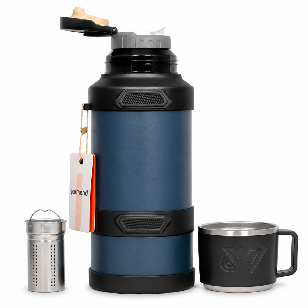 Termos 3.2L Bardaklı ve Çay Süzgeçli Kamp Termosu