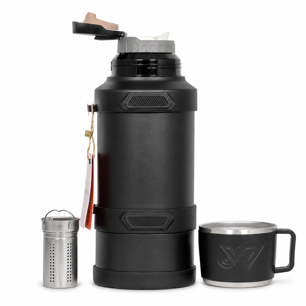 Termos 3.2L Bardaklı ve Çay Süzgeçli Kamp Termosu