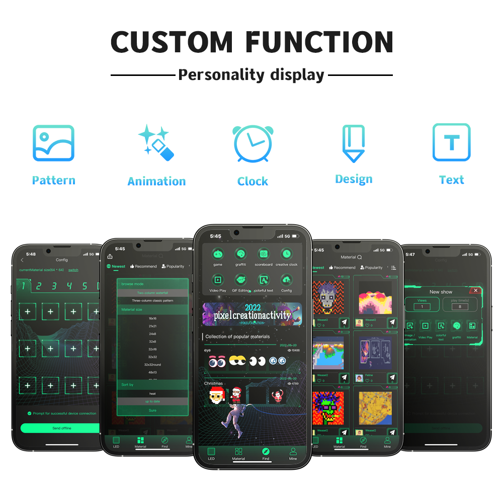 Pixel LED Panel - Akıllı Tabela (USB)