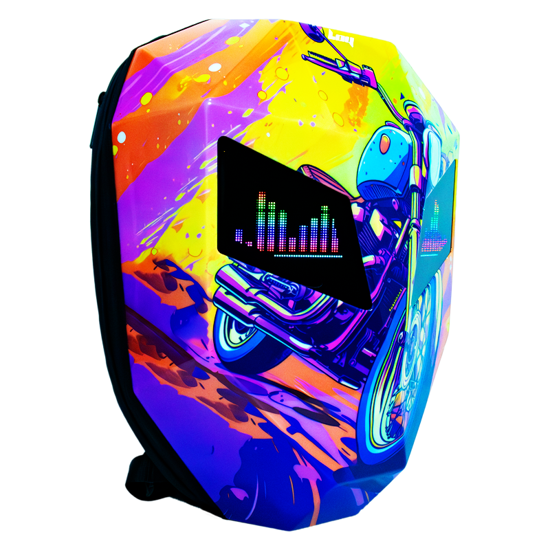 Neon Rider LED Motorcu Çantası - Büyük Boy