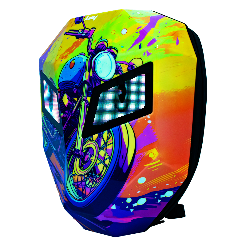 Neon Rider LED Motorcu Çantası - Büyük Boy