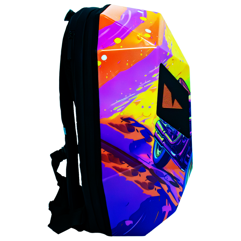 Neon Rider LED Motorcu Çantası - Büyük Boy