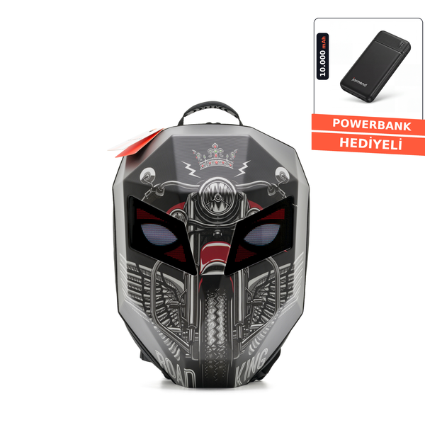 Asfalt — LED Ekranlı Motosiklet Sırt Çantası