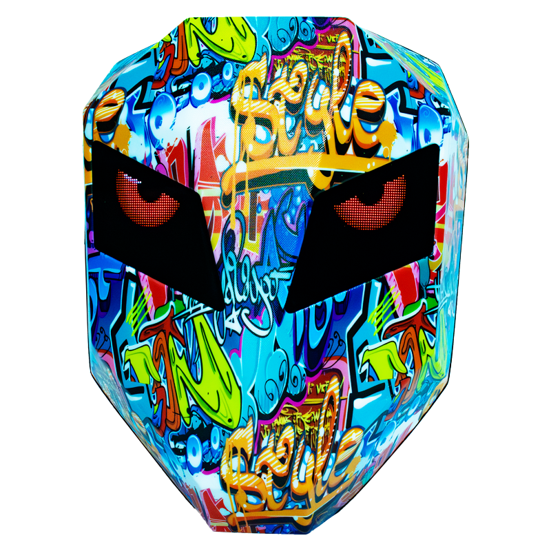 Graffiti LED Motorcu Çantası - Büyük Boy