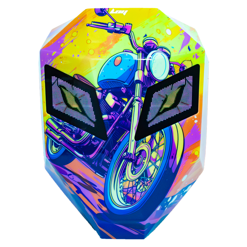 Neon Rider LED Motorcu Çantası - Büyük Boy