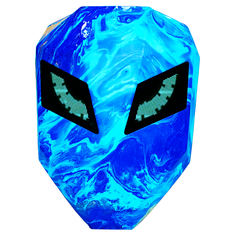 Blue Vortex LED Motorcu Çantası - Büyük Boy